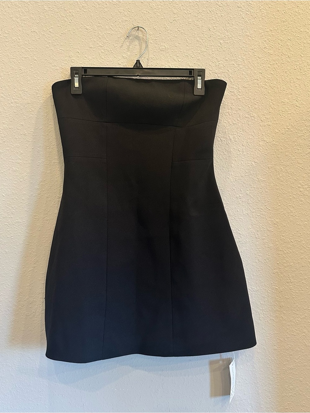 LuFeng Strapless Black A-Line Mini Skirt | Size Small